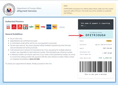 how to pay dfa appointment in 7/11|dfa website for appointment.